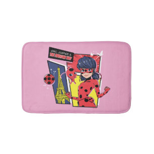 Tapis De Bain Bande dessinée Miraculaire Ladybug Parisienne