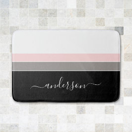Tapis De Bain Bande moderne Personnalisez le bloc de couleurs