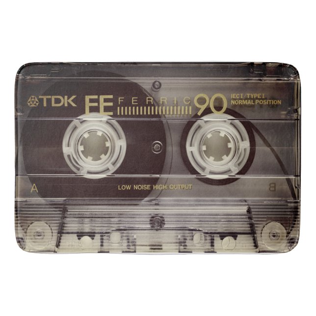Tapis De Bain Bande vintage Cassette (Devant)