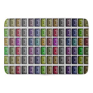 TAPIS DE BAIN BANDES CASSETTES AMATEUR DE MUSIQUE RÉTRO