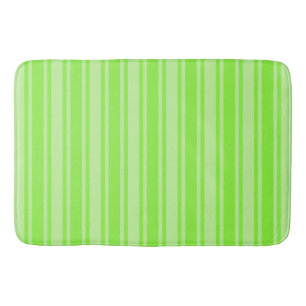 Tapis De Bain Bandes de bonbons vert citron