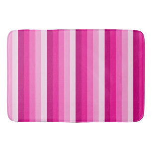 Tapis De Bain Bandes d'ombre rose chaud