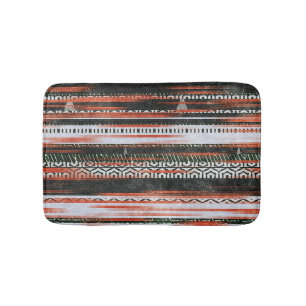 Tapis De Bain Bandes ethniques tribales : conception du tapis.