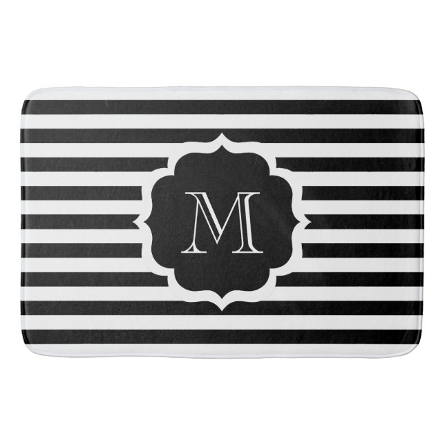 Tapis De Bain Bandes noires (Devant)