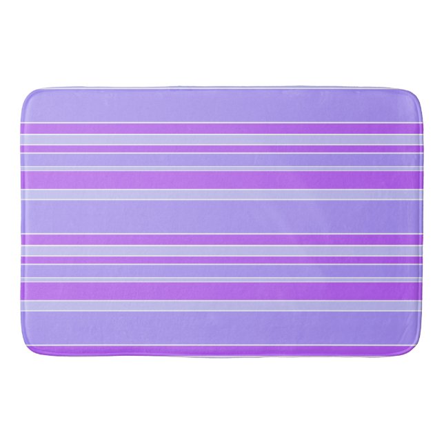 Tapis De Bain Bandes violettes (Devant)