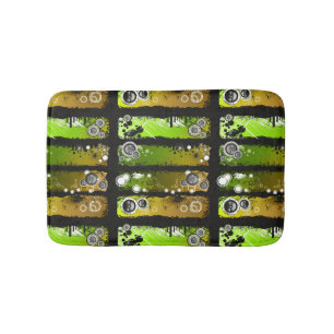 Tapis De Bain Bannière grunge de musique de style