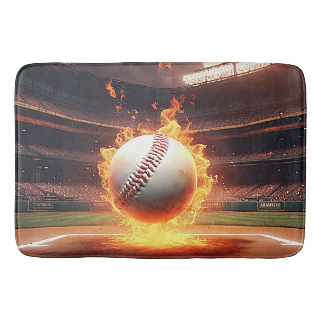 Tapis De Bain Baseball Flamand Au Stade (Devant)