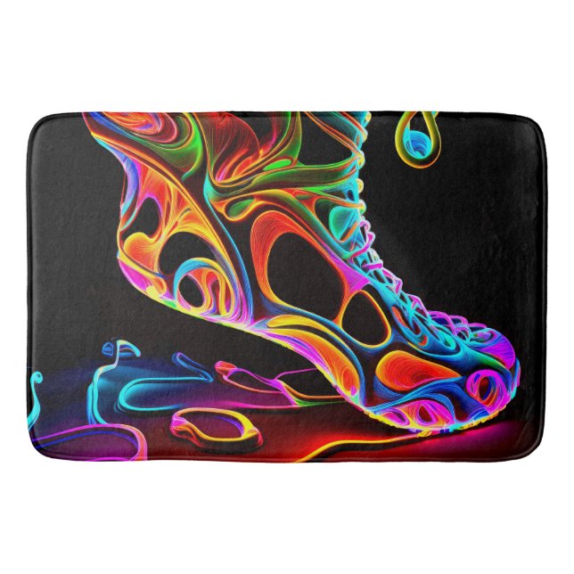 Tapis De Bain Baskets Néon (Devant)