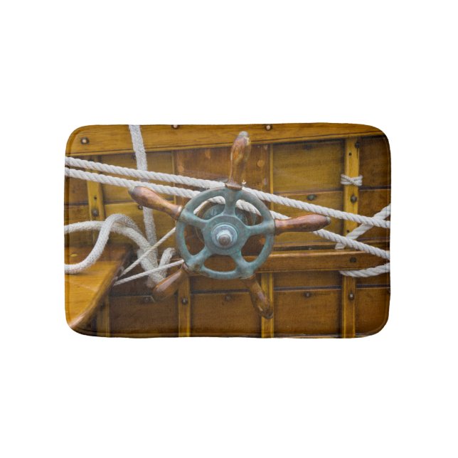 Tapis De Bain Bateau en bois antique (Devant)