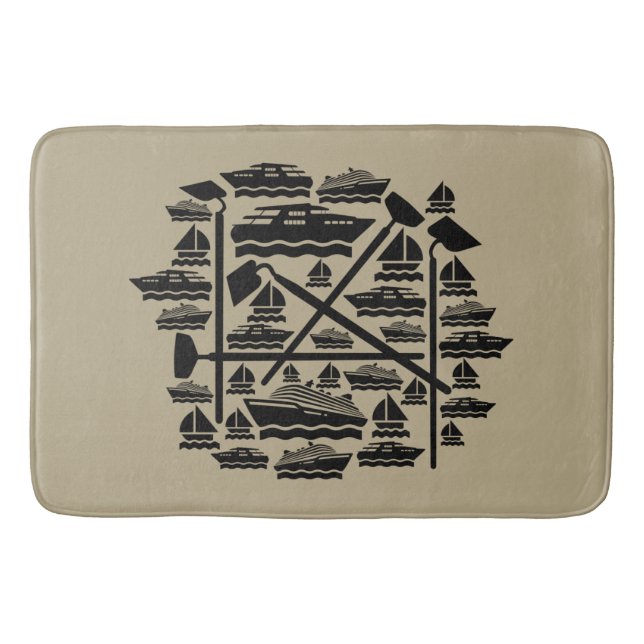 Tapis De Bain Bateaux et cuves Bain Mat (Devant)