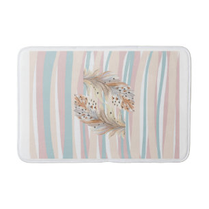 Tapis De Bain Bathmat"Boho Chic Quill Bathmat - Bohème Artistiqu