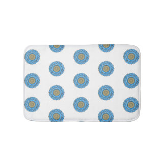 Tapis De Bain Bathroom mat with hand- drawn mandala design