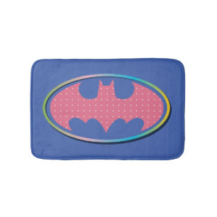 Tapis De Bain Batman Logo Pink Polka Dot