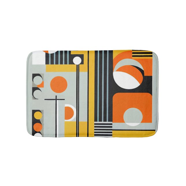 Tapis De Bain Bauhaus Conception géométrique 01 Parfait Pour (Devant)