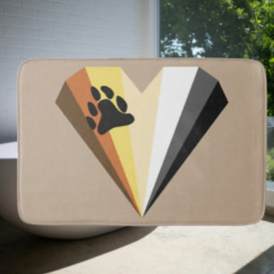 Tapis de bain Bear Heart Pride
