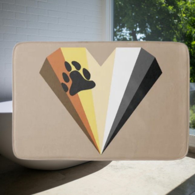 Tapis De Bain Bear Heart Pride Bain Mat (Créateur téléchargé)