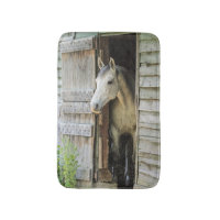 Beau cheval et grange rustique