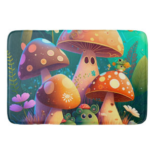 Tapis De Bain Beau mignon champignons pour la chambre des enfant
