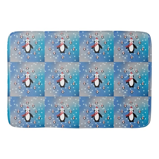 Tapis De Bain Beaucoup de pingouins (Devant)