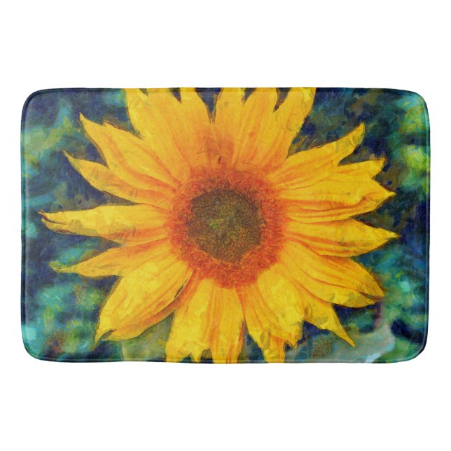 Tapis De Bain Beauté des tournesols (Devant)