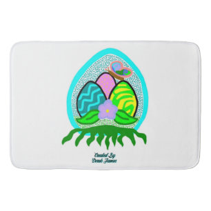 Tapis De Bain Beaux Oeufs de Pâques Grand Mat De Bain