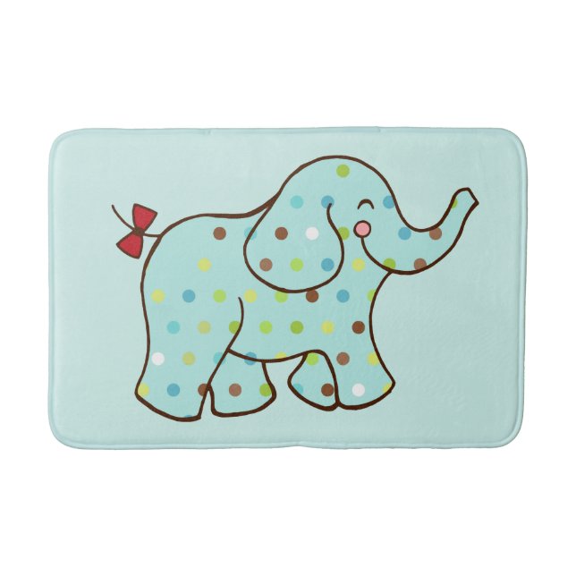 Tapis De Bain Bébé Eléphant Bain Mat (Devant)