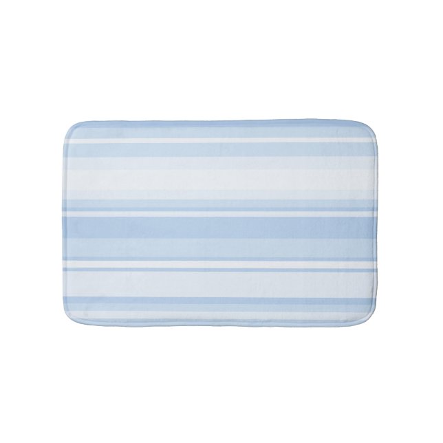 Tapis De Bain Bébé rayures bleues (Devant)