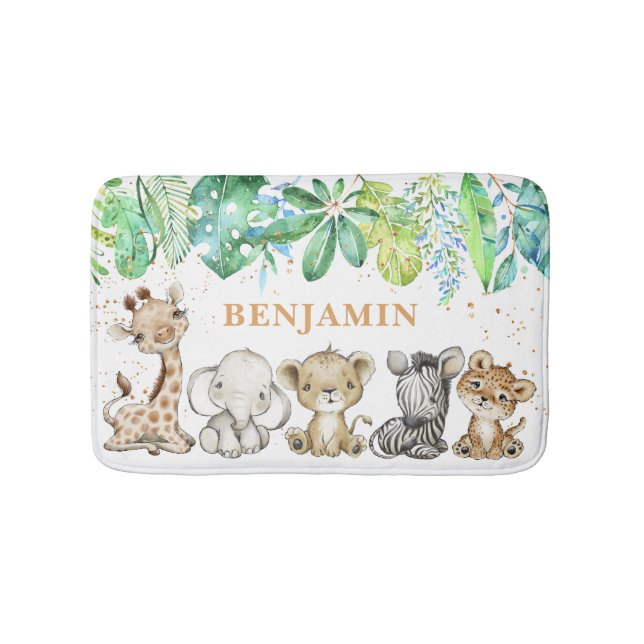 Tapis De Bain Bébé Safari Animaux Bain Mat (Devant)