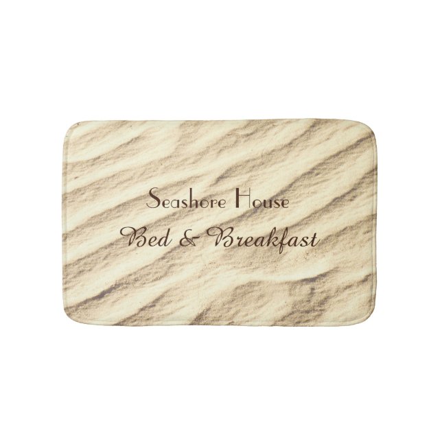 Tapis De Bain Bed and Breakfast Sand Nom personnalisé (Devant)