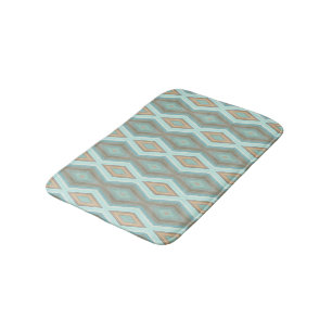 Tapis De Bain Beige Aqua Turquoise Mint Green Art Carré