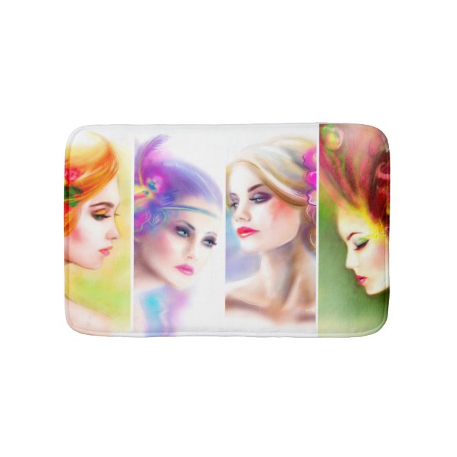 Tapis De Bain Belle Femme face collage (Devant)
