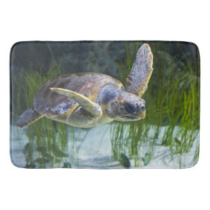 Tapis De Bain Belle natation de tortue marine