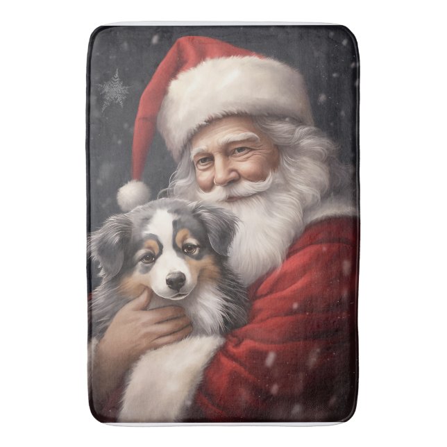 Tapis De Bain Berger australien avec Noël du Père Noël (devant Vertical)