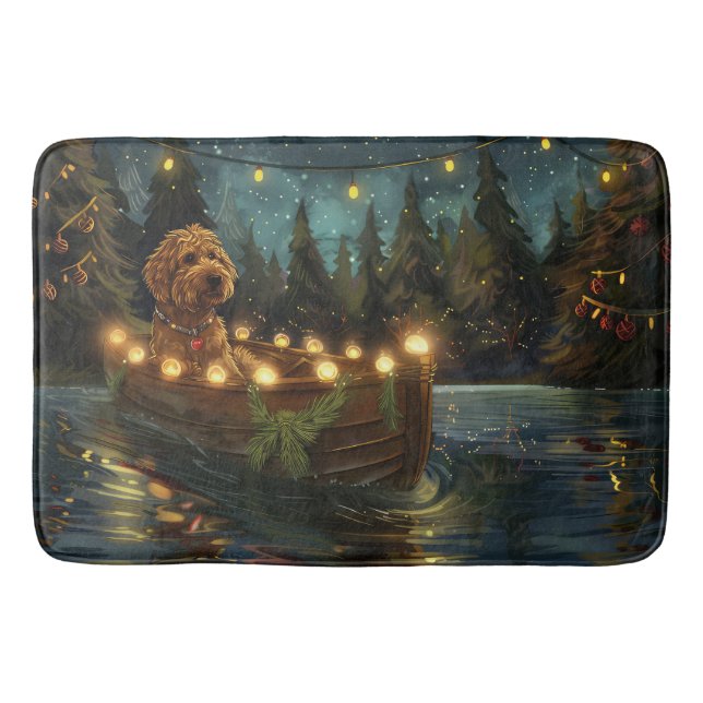 Tapis De Bain Bernedoodle Noël Festival Voyage (Devant)