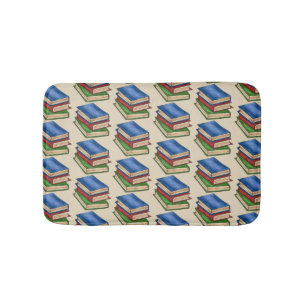 Tapis De Bain Bibliothèque Stack Enseignant Bibliothécaire Éduca