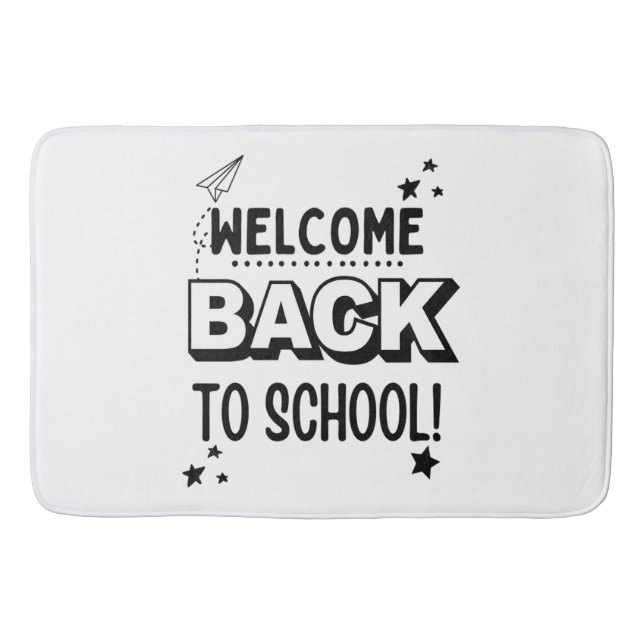 Tapis De Bain Bienvenue au retour à l'école ! (Devant)