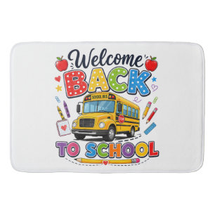Tapis De Bain Bienvenue sur les T-shirts de chauffeur d'autobus