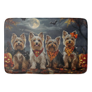 Tapis De Bain Biewer Terrier Halloween Éffrayant