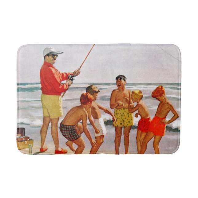 Tapis De Bain Big Pole Little Fish par Richard Sargent (Devant)