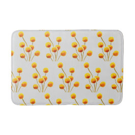 Tapis De Bain Billy bouton fleurs jaunes modernes