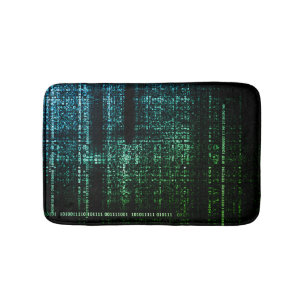 Tapis De Bain Binary Bliss : Tech rencontre la tranquillité