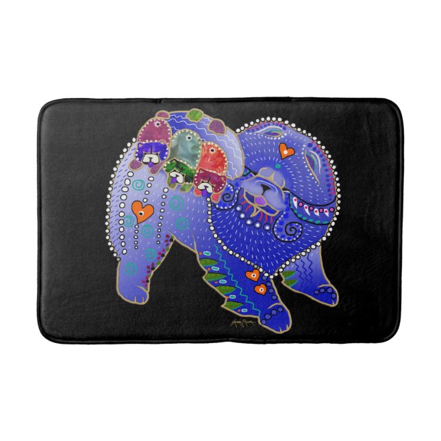 Tapis De Bain Bindi Chow litière - horizontale- Crate ou Bath Ma (Devant)