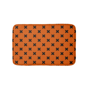 Tapis De Bain Black cross stitches