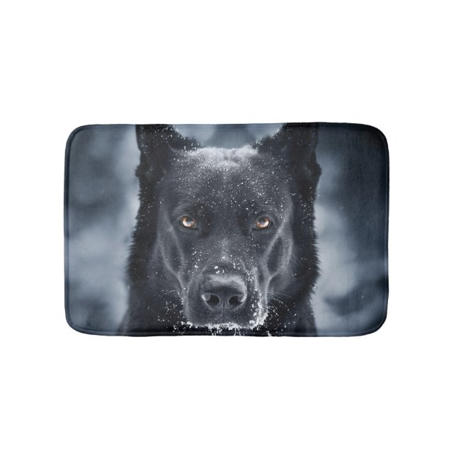 Tapis De Bain Black German Shepherd (Devant)