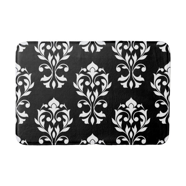 Tapis De Bain Blanc d'atterrisseur Ptn II de damassé de coeur (Devant)