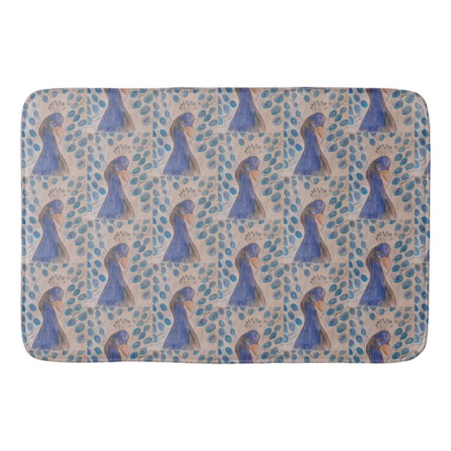Tapis De Bain Bleu (Devant)