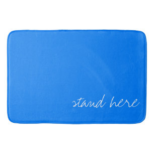 Tapis De Bain bleu azur personnalisé
