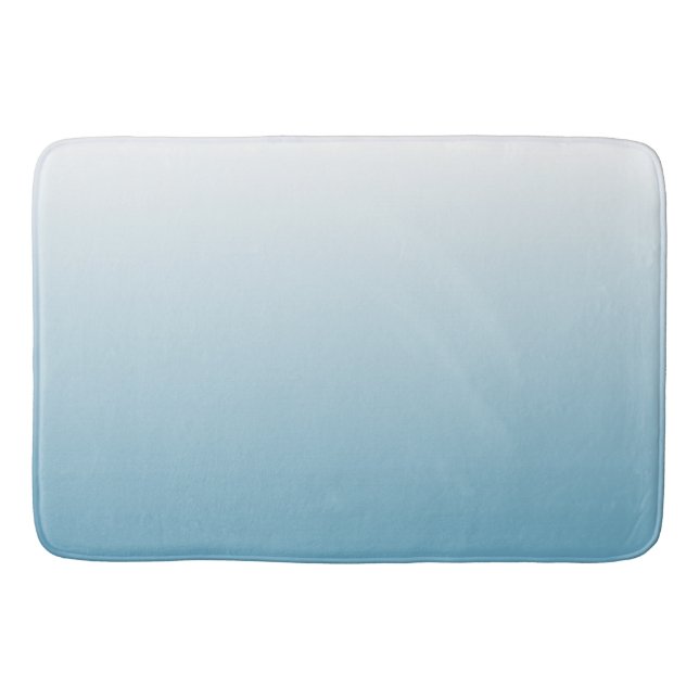 Tapis De Bain Bleu d'ange à deux tons (Devant)