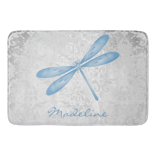 Tapis De Bain Bleu Dragonfly That de bain personnalisé (Devant)