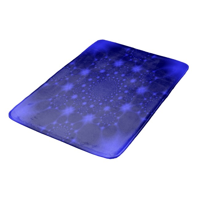 Tapis De Bain Bleu éblouissant (Angle)